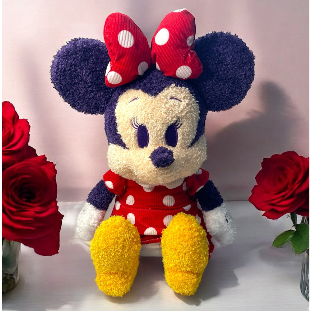 Disney Minnie Mouse Plush - Purple, Red, Yellow, White Accent